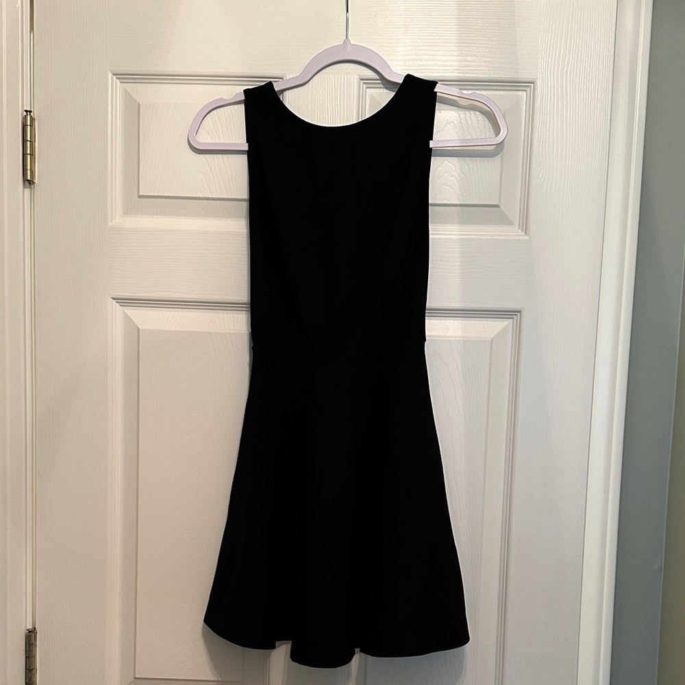 American Apparel Black Mini Skater Dress